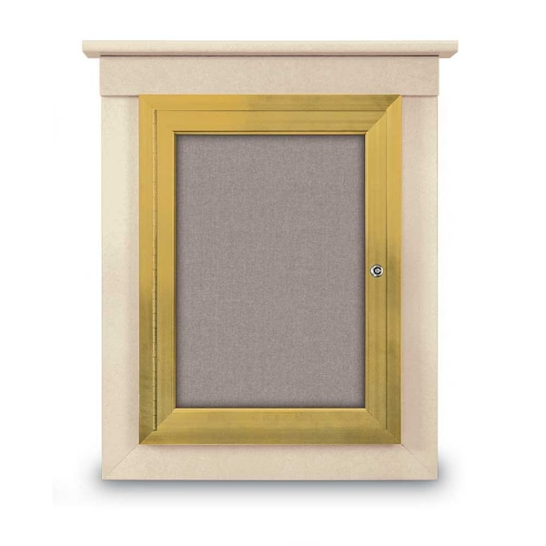 United Visual Products Sliding Glass Enclosed Letterboard, 48"x3, UV9005ACS-SATIN-BLACK UV9005ACS-SATIN-BLACK - main